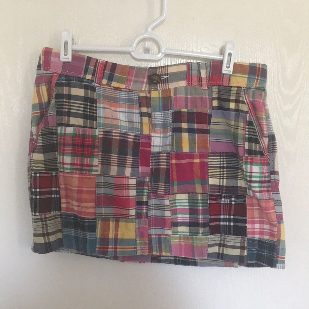 Old Navy Plaid Mini Skirt with pockets